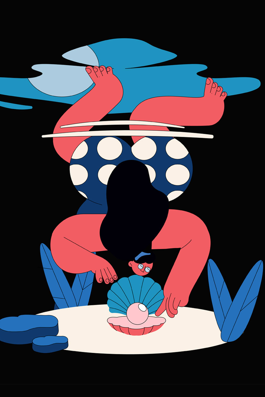 Abstract illustration of creative design portfolio